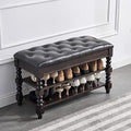 LEILISI Shoe Bench, Wood Storage Bench by LEILISI
