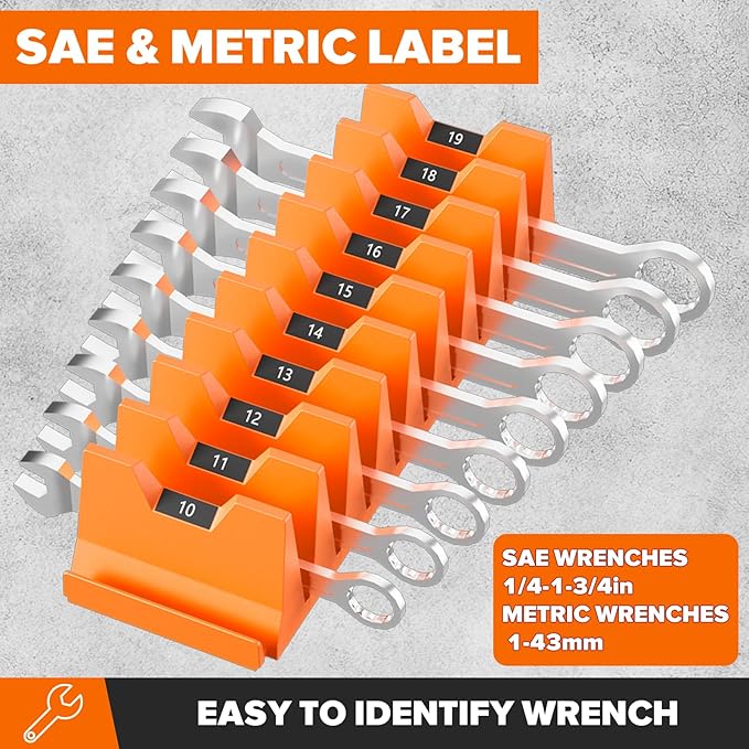 40PCS Modular Wrench Organizer Wrench Holder - Image 2