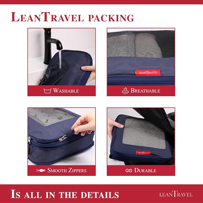 LeanTravel Compression Packing Cubes - Image 4