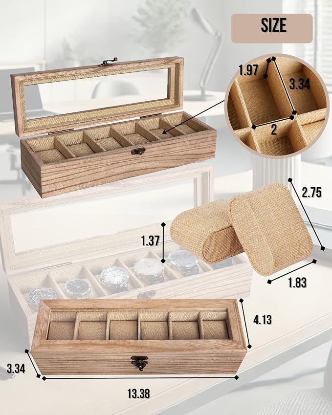 Watch Box, Watch Case for Men Women - Image 5