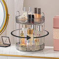 Rotating Makeup Organizer for Vanity, High-Capacity Skincare Clear Make Up by SHUANGQING