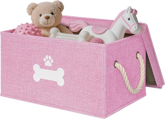 Dog Toy Basket with Lid, Dog Basket by Unknown