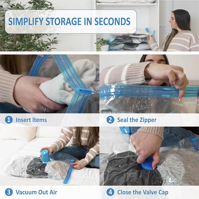 10 Pack Travel Vacuum Storage Bags - Image 7