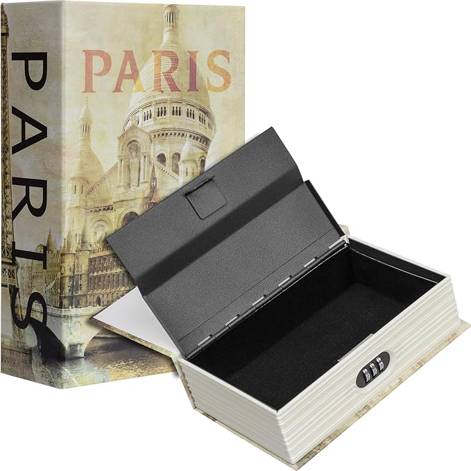 Barska Paris Hidden Book Safe – Combination Lock Diversion Lock Box – Portable by Barska