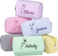 Personalized Seersucker Makeup Bag by Ajiangwu