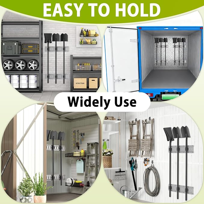 woiron 6 Pack E-Track Tool Holders, E Track Tool Hangers to Keep Rakes - Image 5