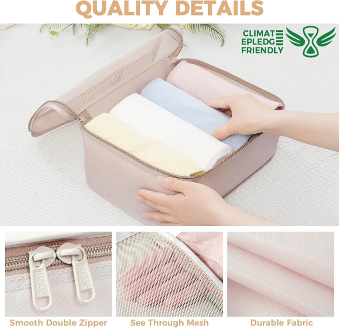 BAGAIL 9 Set Packing Cubes Luggage Packing Organizers - Image 6
