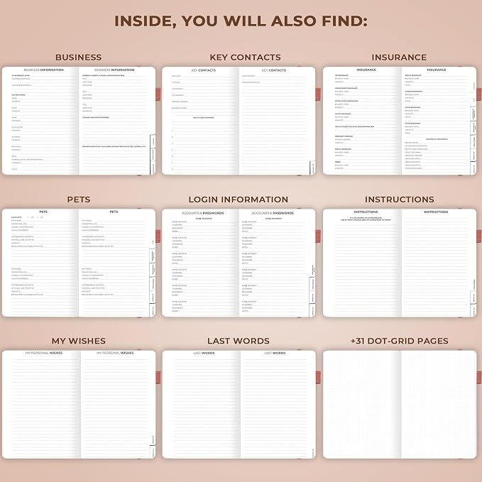 Clever Fox End of Life Planner – Final Arrangements Organizer - Image 6