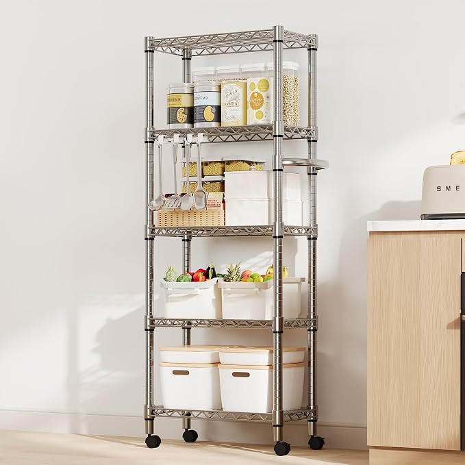 5-Tier Metal Storage Shelving Unit - Image 2