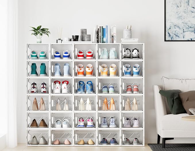 Shoe Storage, 12 Pack X-Large Shoe Organizer - Image 2