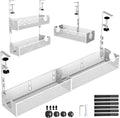 Multi-Model Under Desk Cable Management 2 Pack Metal Under Desk Wire Management by SEYHAKI