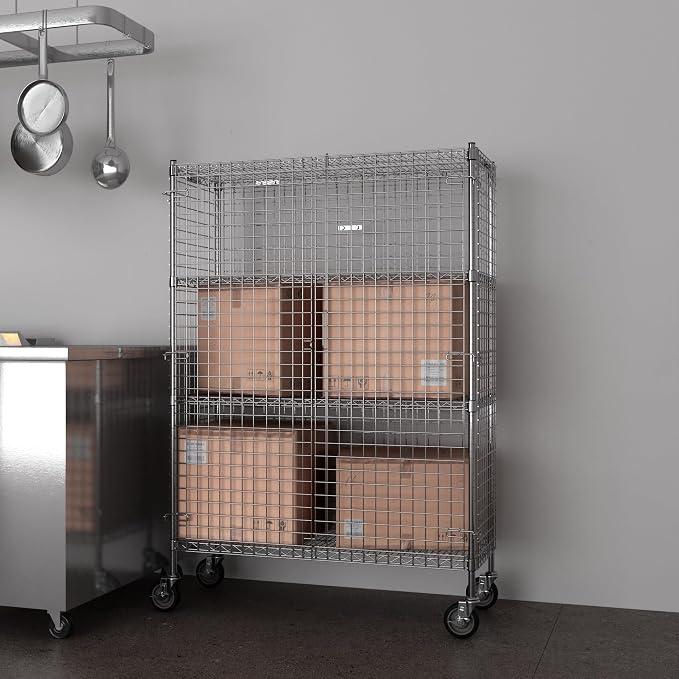 18" W x 48" L x 69" H Heavy Duty Utility Commercial Grade Metal Storage NSF - Image 8
