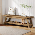 Tribesigns 55" Wood Entryway Bench by Tribesigns