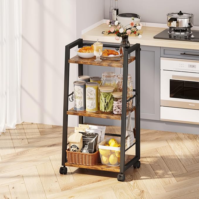 3 Tier Kitchen Storage Cart - Image 5