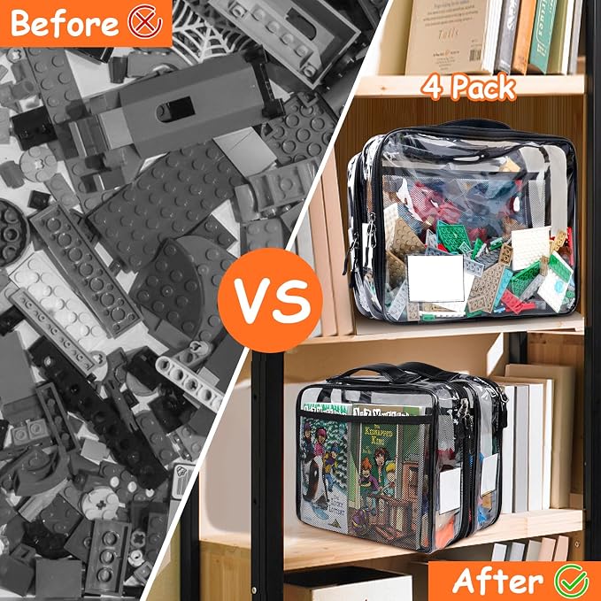 4 Pack Toy Storage Organizer Bag - Image 5
