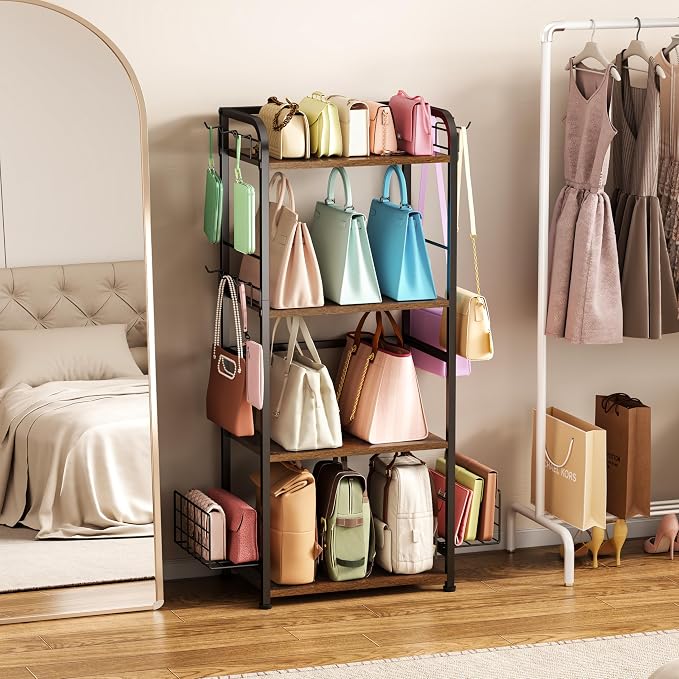 4-Tier Purse Organizer for Closet - Image 2