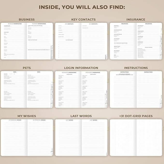 Clever Fox End of Life Planner – Final Arrangements Organizer - Image 6