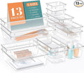13 PCS Drawer Organizer Set, 5 Varied Size Bathroom and kitchen Drawer cabinet by StorMiracle