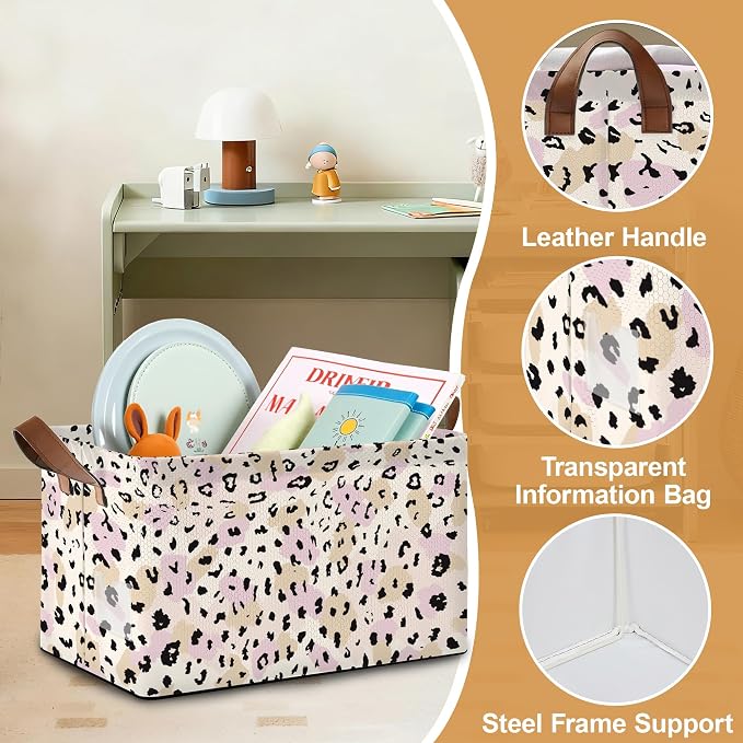 32L Large Storage Bins with Handles, Basket Organizer - Image 3