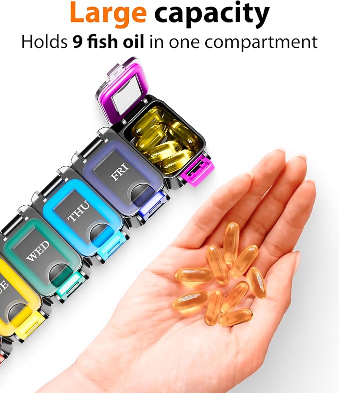 Weekly Pill Organizer 1 time a Day – Pill Box 7 Day - Image 5