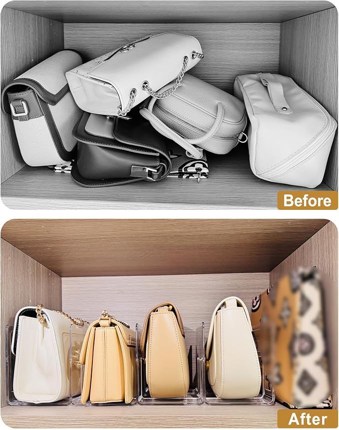 2-Pack Purse Organizers for Closet - Image 6