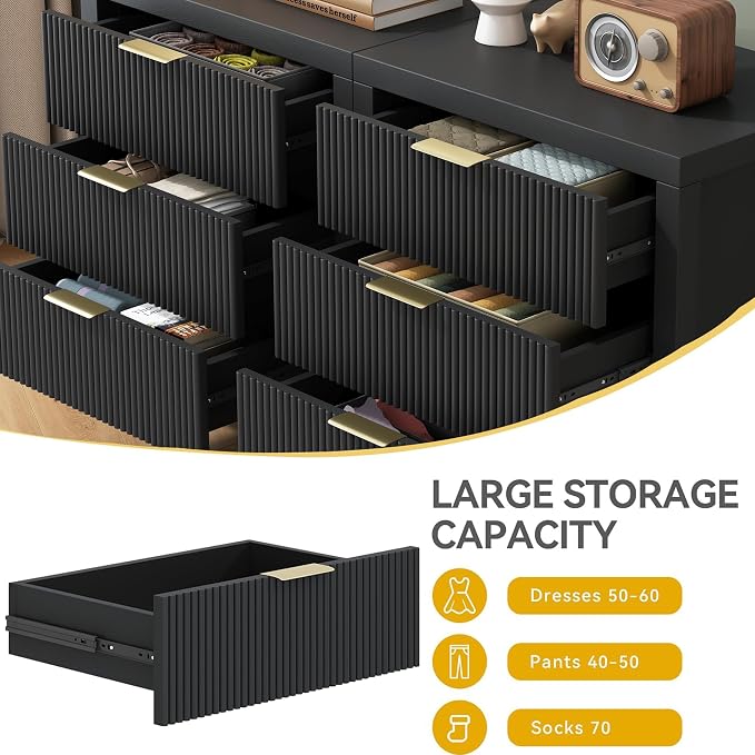 3 Drawer Dresser, Chest of Drawers Organizer - Image 4