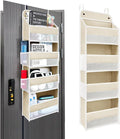 Over The Door Organizer with 4 Side Mesh Pockets, 4 Shelf Capacity Hanging by Unknown