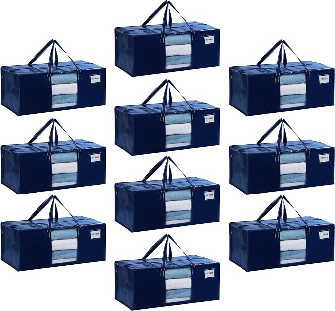 VENO 10 Pack Moving Bags Extra Large Storage Bags by Veno