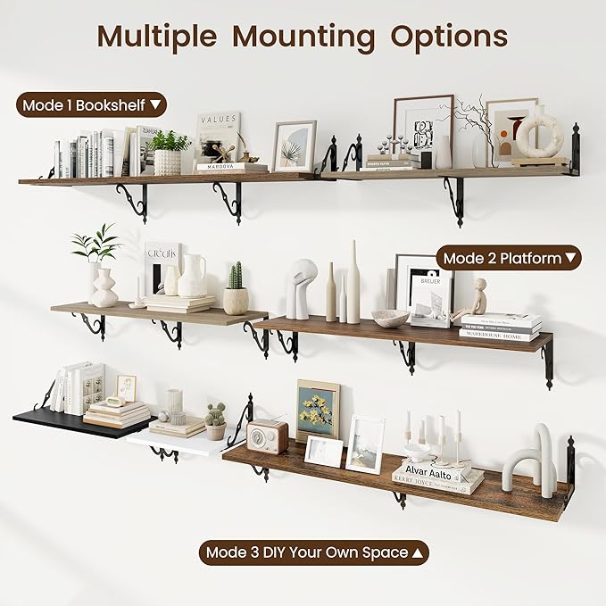 RICHFOCUS 12 Inch Deep Floating Shelves - Image 5
