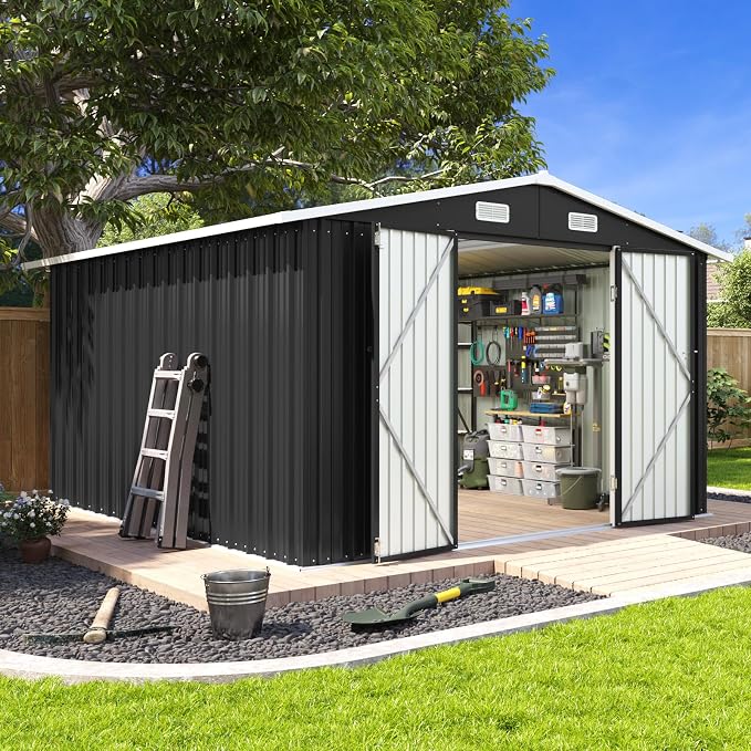 Aoxun 10 x 12FT Outdoor Storage Shed by Aoxun