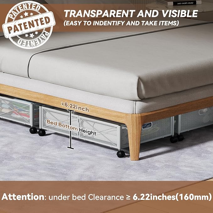 PHINOX Under Bed Storage, Under the Bed Storage Containers - Image 3