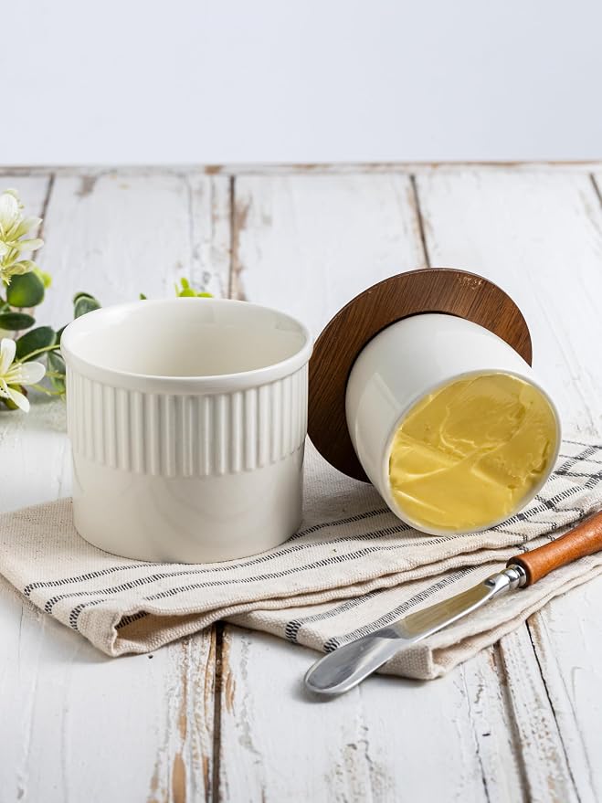 Ceramic Butter Crock, Butter Dish - Image 4
