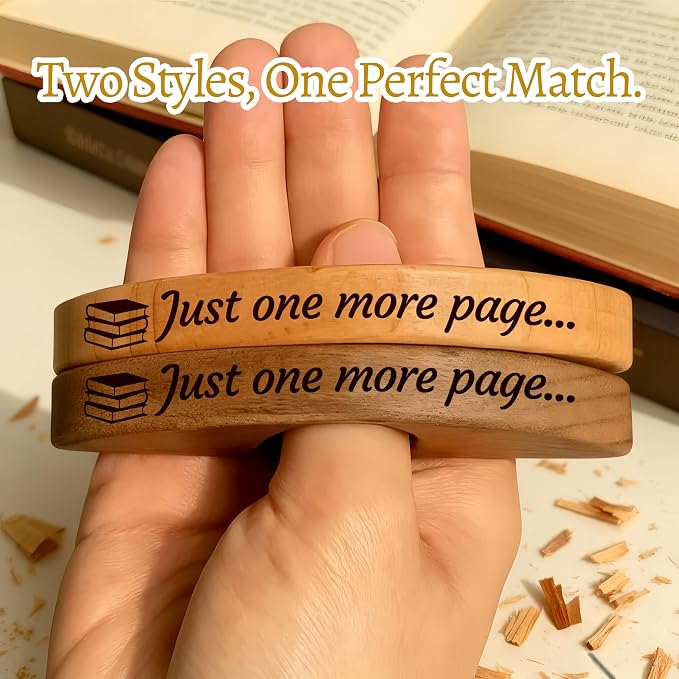 Wooden Book Page Holders for Reading - Image 5