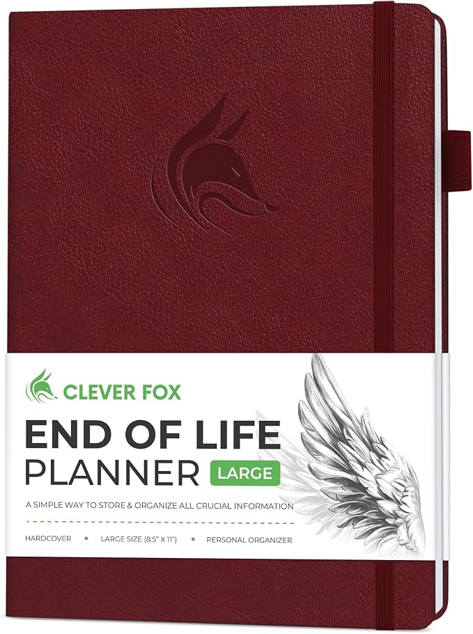 Clever Fox Large End of Life Planner – Guided Final Arrangements Organizer by CleverFox