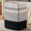 Laundry Hamper, Large Woven Rope Tall Laundry Basket by SIXDOVE