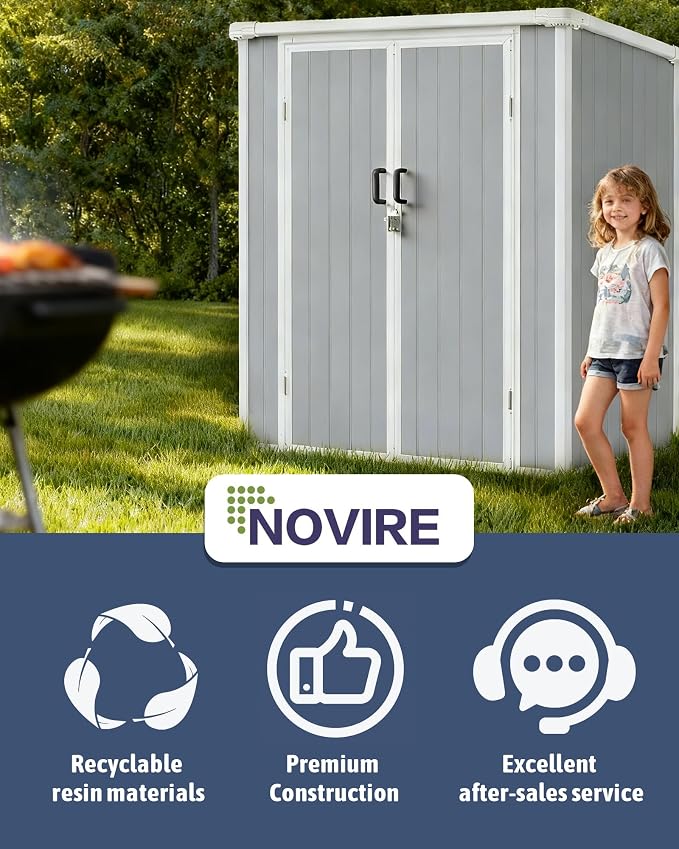 5x3 ft Outdoor Storage Shed - Image 7