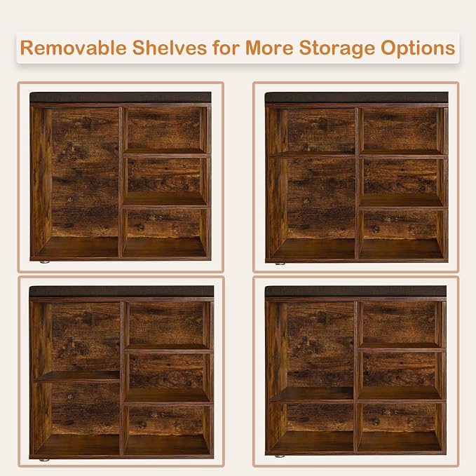DINZI LVJ Shoe Storage Bench - Image 9