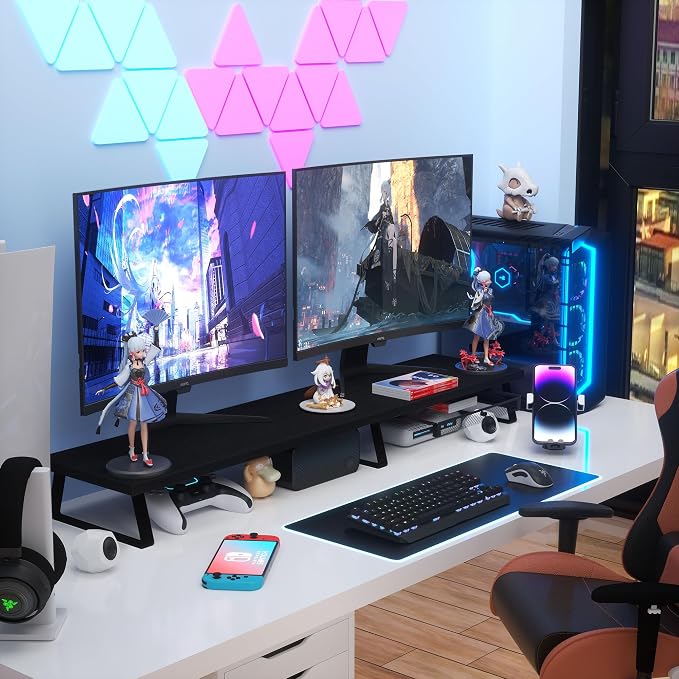 Aothia Large Dual Monitor Stand Riser - Image 3
