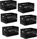 Heavy Duty Plastic Storage Milk Crates, Stackable Utility Organizer Bins by Unknown