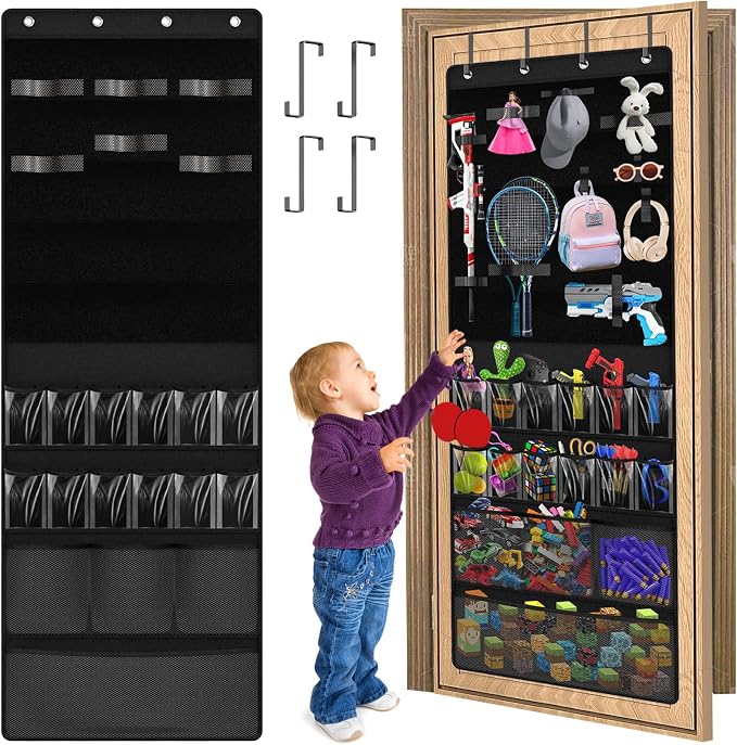 Over the Door Organizer for Building Blocks, Kids Toys Storage by LAN+ZHANG+GUI