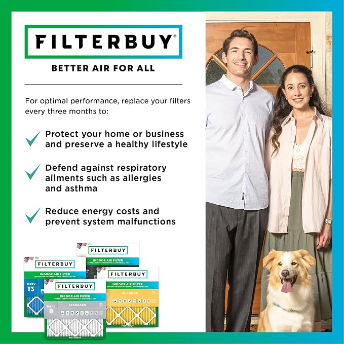 Filterbuy 20x22x5 Air Filter MERV 11 Superior Pet & Allergy Defense, Pleated - Image 7