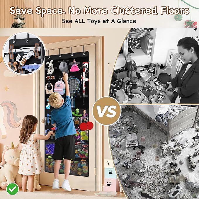 Over the Door Organizer for Building Blocks, Kids Toys Storage - Image 5