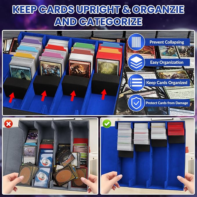AOBOPLE Trading Card Storage Box, 3200+ Card Box Storage - Image 6