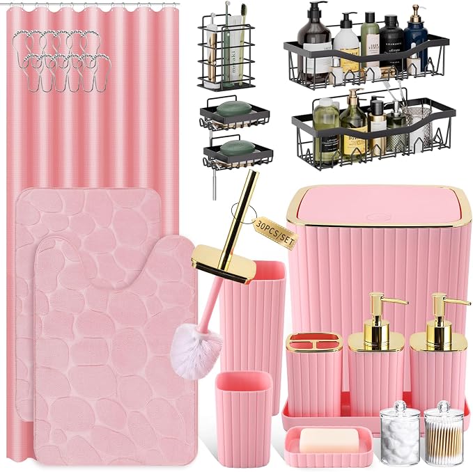 30PC Bathroom Accessories Set by BetterbathroomwithXLHOME