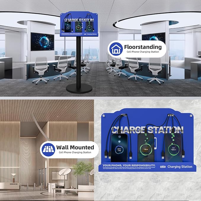 Floor Standing Cell Phone Charging Station - Image 2