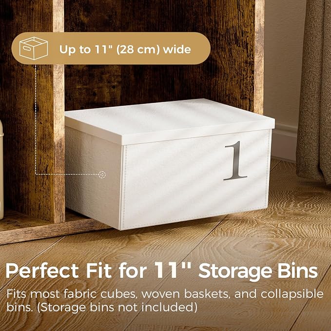 COMHOMA 6 Wood Cube Storage Organizer - Image 4