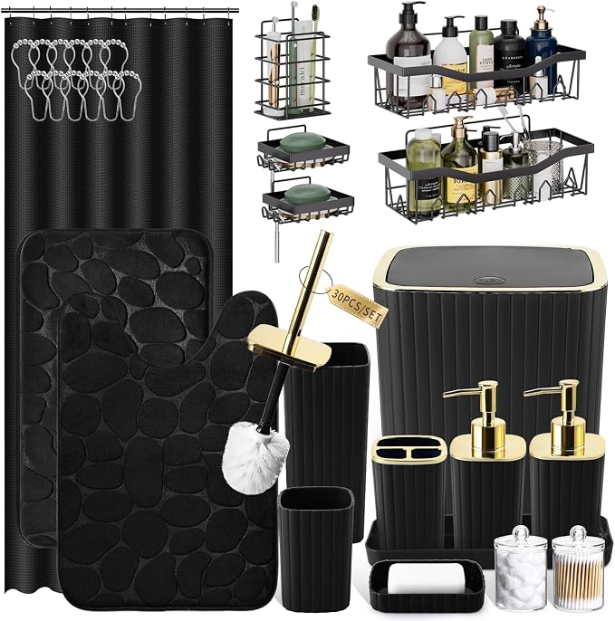30PC Bathroom Accessories Set by BetterbathroomwithXLHOME