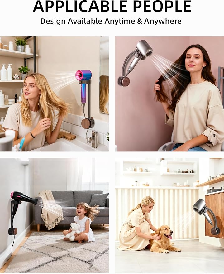 Hair Dryer Holder Wall Mounted - Image 7