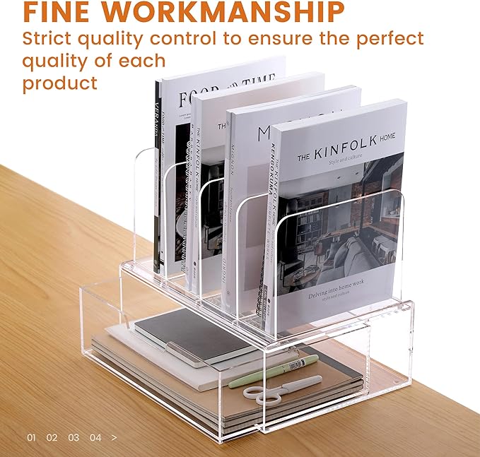 Desk Organizers and Accessories, Acrylic Desk Organizer - Image 5