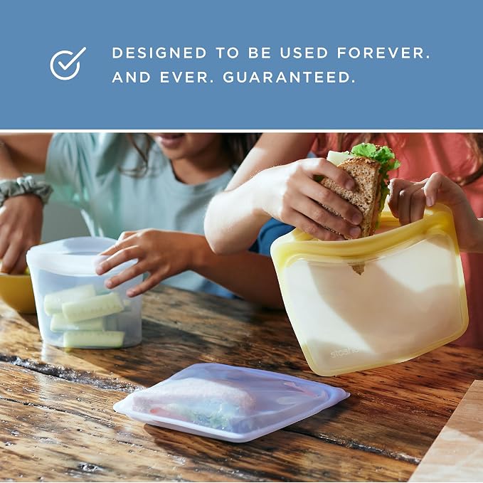 Stasher Premium Silicone Reusable Food Storage Bags, Lunch Bag, Travel - Image 8